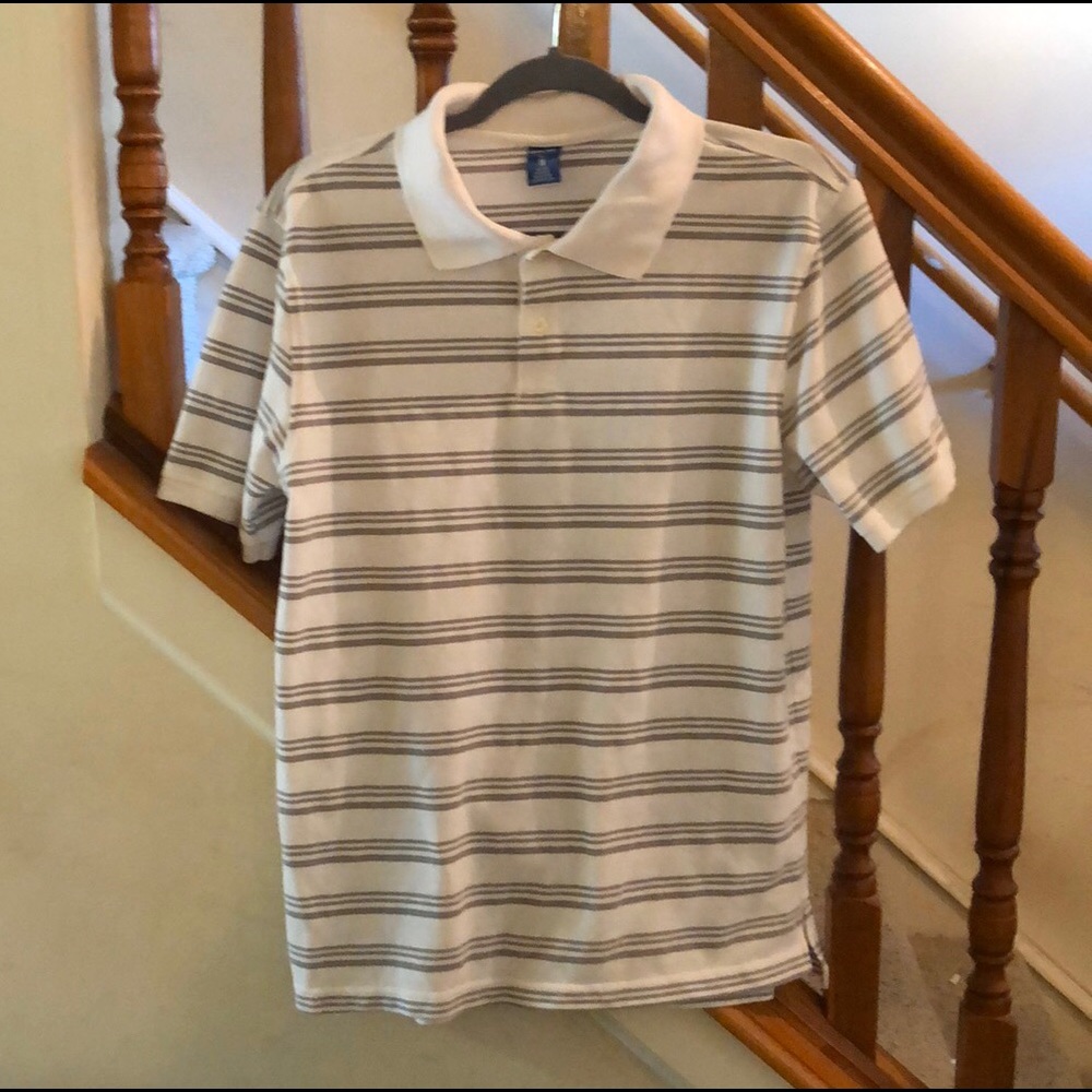 Men’s Horizontal Striped Polo